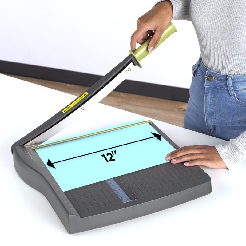 Swingline Paper Cutter, Guillotine Trimmer, 12" Cut Length, 10 Sheet Capacity, ClassicCut Lite (9312) - Image 3