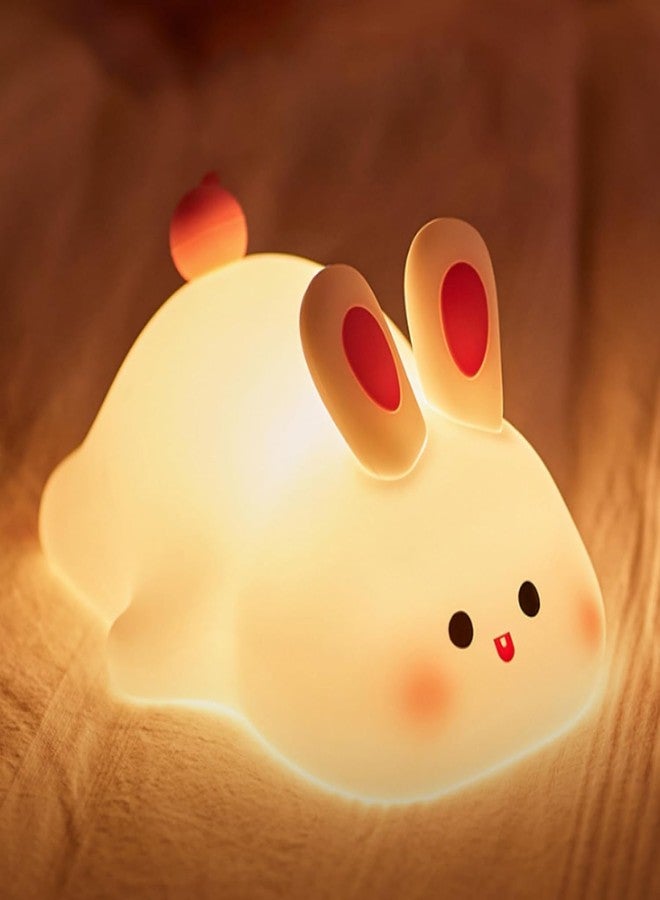 UKAXA Rabbit Lamp for Bedroom Rabbit Night Lamps Cute Night Lamp Rechargeable for Kids Light Lamps Birthday Gifts for Kids - Image 1
