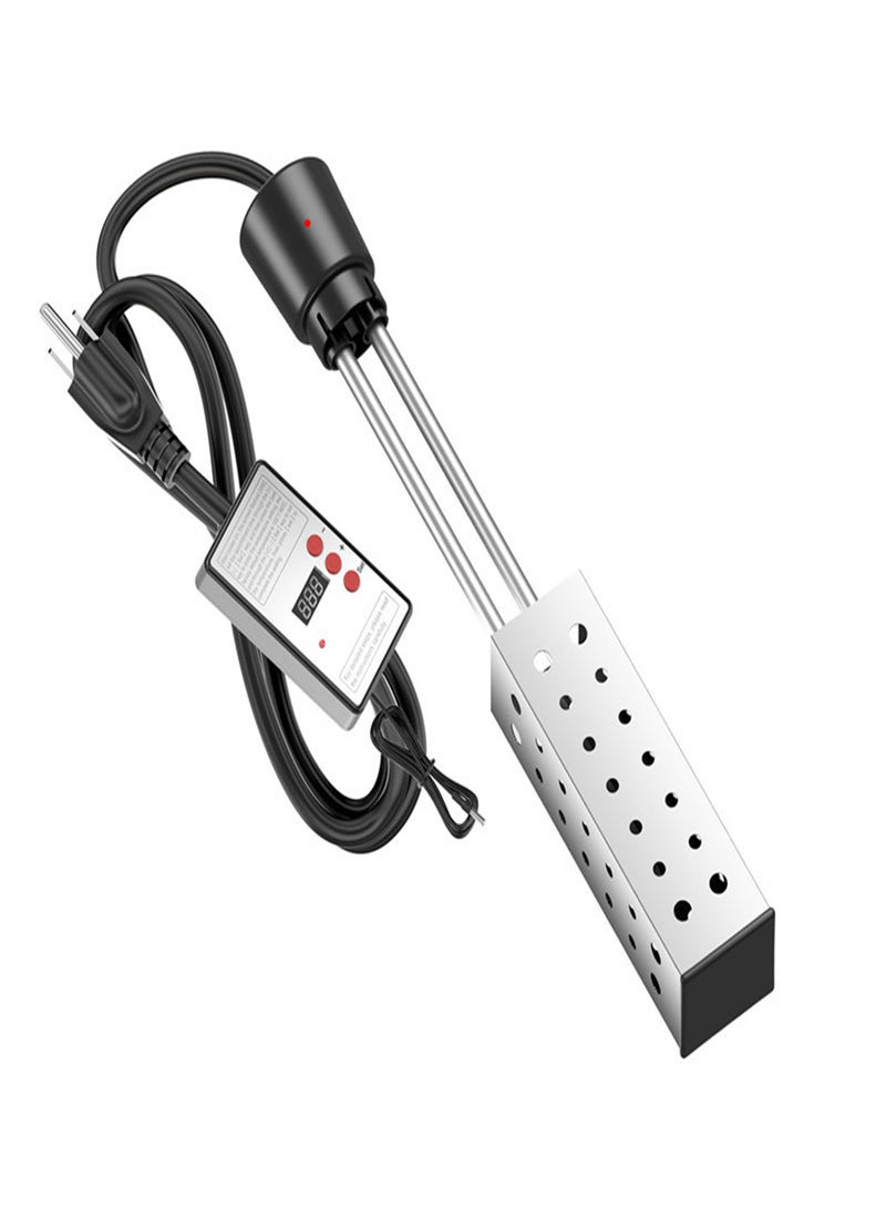 SYOSI Immersion Water Heater for Bathtub/Hot Tub/Inflatable Pool Submersible Bucket Heater with Temperature Controller and 304 Stainless Steel Guard Rapid-Heat 5 Gallons Water in Minutes 2500W - Image 1