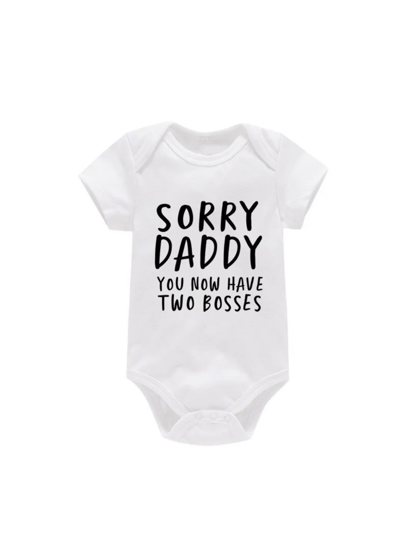 Matching Family Outfits Sorry Daddy You Now Have Two Bosses Romper