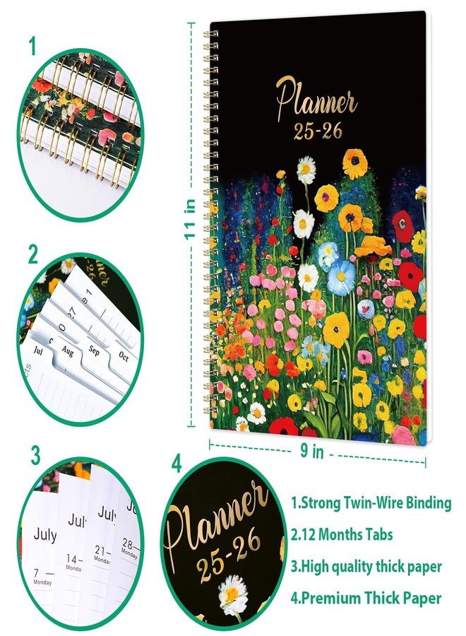 Lortarl 2025 Planner - 2025 Planner Weekly and Monthly, January 2025-December 2025, Large Weekly Monthly Planner, 2025 Planner 8.5''x11, with Wirebound, Flexible Cover - Image 3