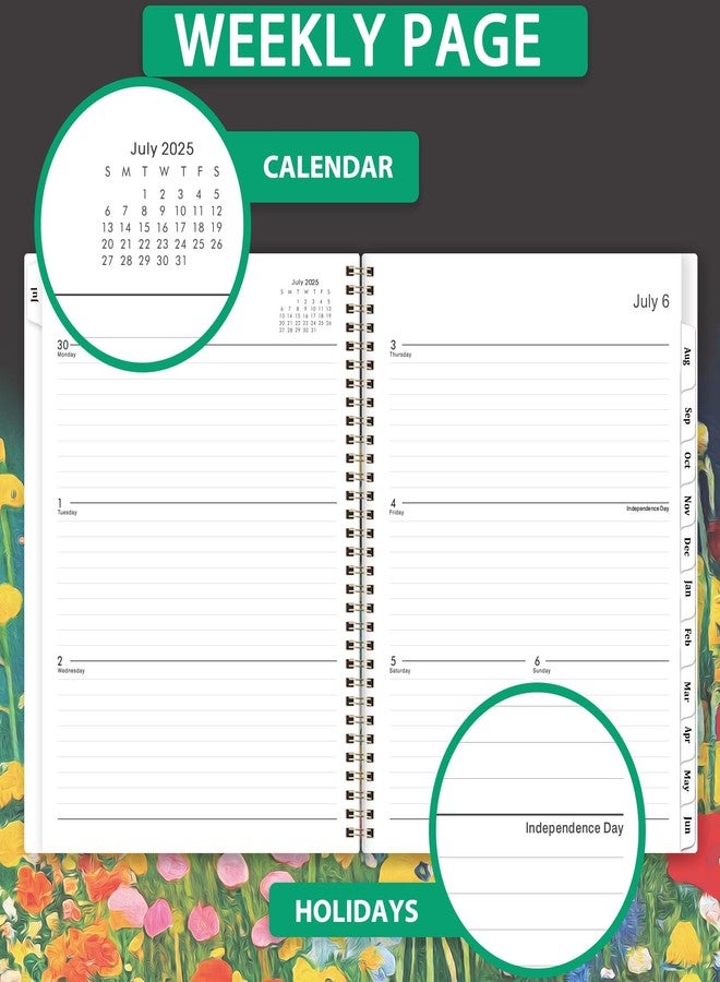 Lortarl 2025 Planner - 2025 Planner Weekly and Monthly, January 2025-December 2025, Large Weekly Monthly Planner, 2025 Planner 8.5''x11, with Wirebound, Flexible Cover - Image 4