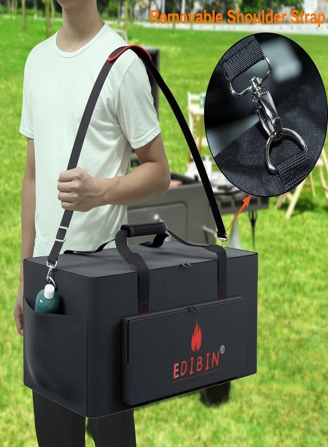 EDIBIN Grill Carry Bag for Megamaster 2-Burner Tabletop Grill,Waterproof Heavy Duty 600D - Image 4