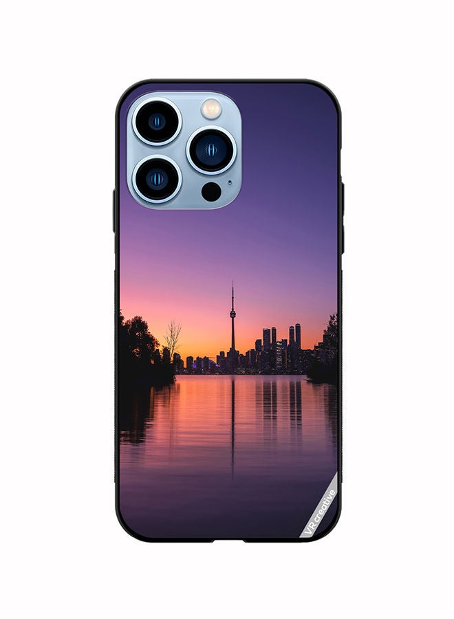 VR CREATIVE Protective Case Cover For Apple iPhone 14 Pro Max City Sunrise Design Multicolour - Image 1
