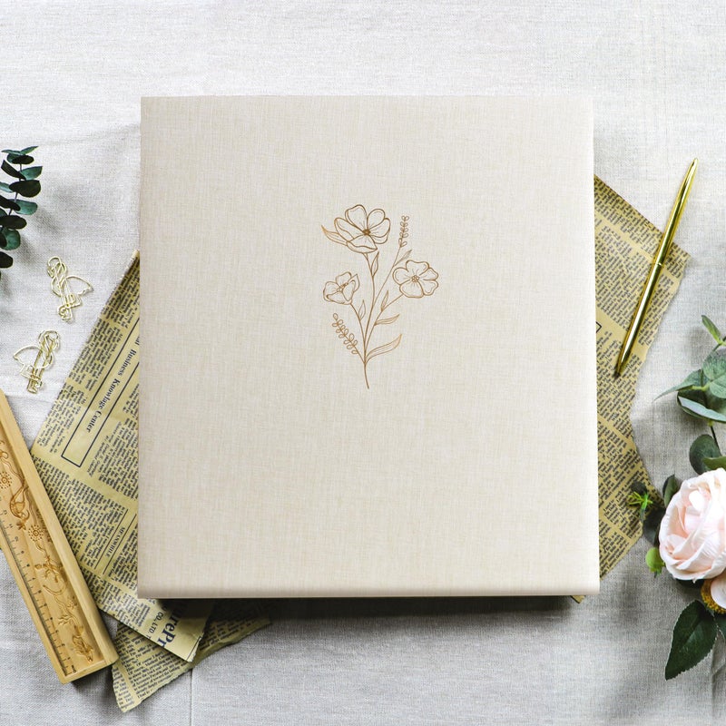 Holoary Photo Album 4x6 500 Photos 5 Pictures Per Page, 500 Pockets 4â€x6â€ Picture Album, Linen Fabric Cover Big Picture Book for Photos, 4x6 Photo Albums for Family Weddings Travel Memories(Beige) - Image 3