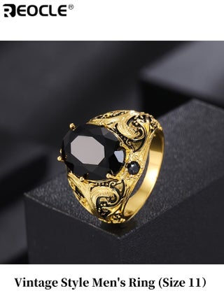 خاتم رجالي عتيق النمط مع بيضاوي زركونيا اصطناعية ترصيع سبيكة مصنوعة مطلية بالرجعية النهائي الأنيق خاتم واحد مثالي كهدية مجوهرات مناسبة للارتداء اليومي للحفلات مناسبات خاصة للرجال للرجال للبالغين (مقاس 11) - pzsku/ZB96D5319D475DB8FA3C0Z/45/1756287936/658a4f0b-65f5-4e06-9002-0530008c4580