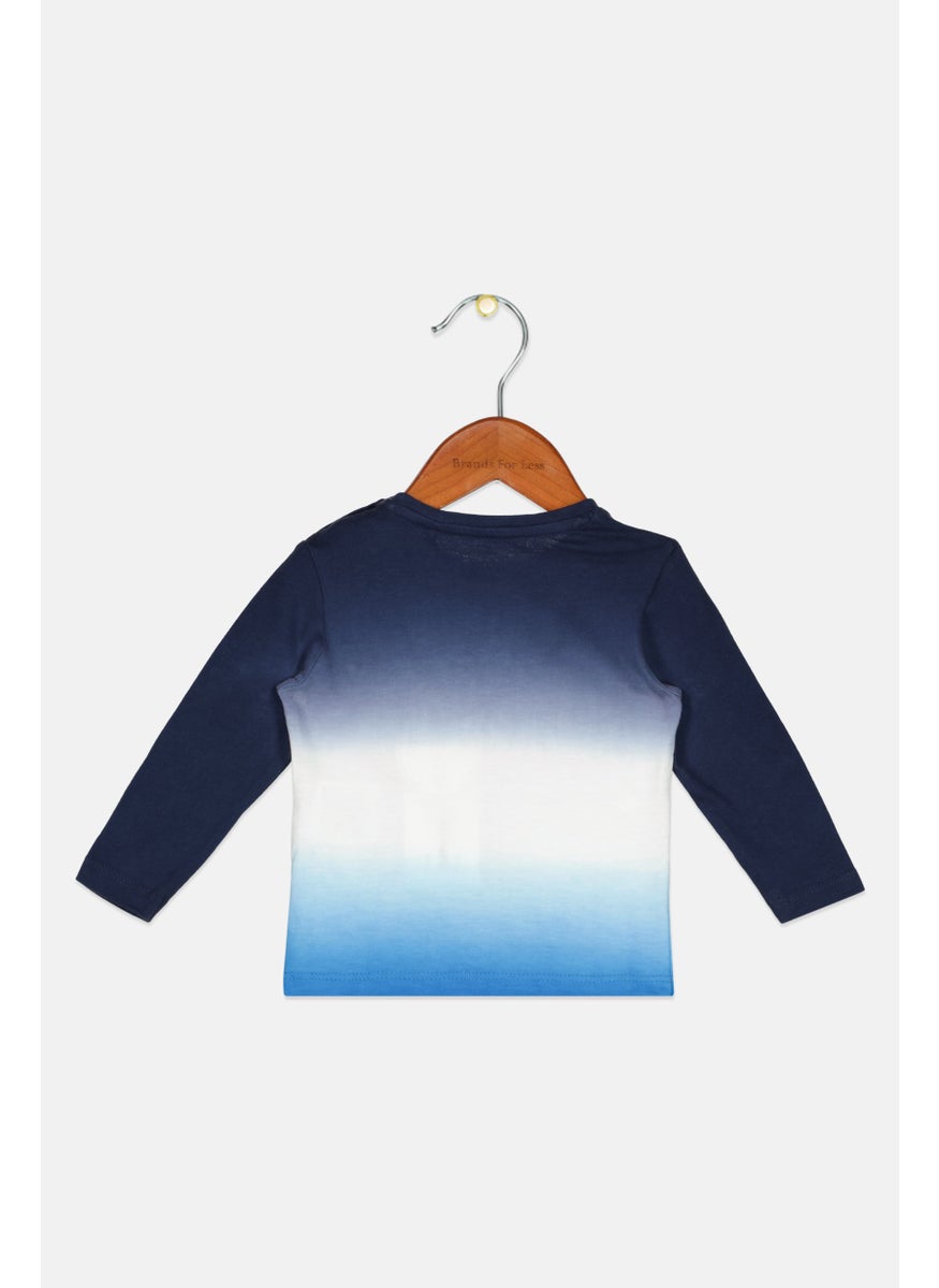 s.Oliver Toddlers Boy Long Sleeve Graphic Top, Navy Combo  - Image 2