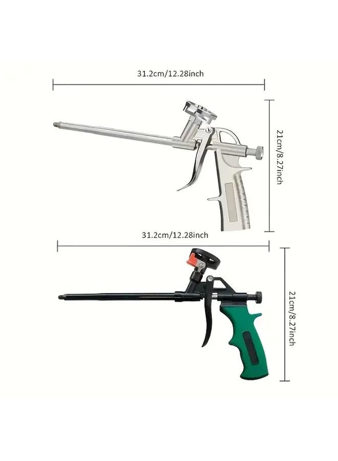Silvery No Wash Foam Caulking Gun Drip Proof Sealant Glue Gun Ergonomic Handle - Image 4