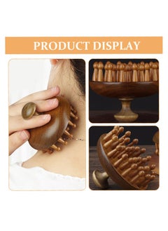 Unik Wooden Scalp Massaging Comb, Styling Comb,  Natural Wooden Hair Comb,Meridian Massage for Head and Body  - Image 4