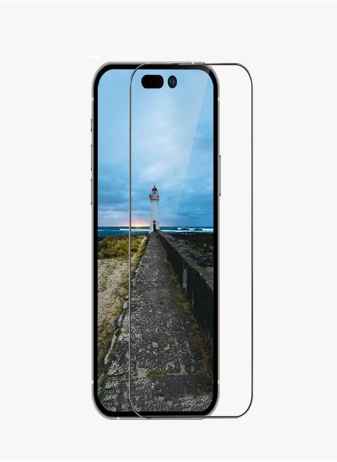 Next - Next Store Tempered Glass Screen Protector Compatible with iPhone 15 Pro Max - Protection Against Scratches, Fingerprints, Explosion-Proof, Full Coverage, Oil-Proof, Bubble Free - Image 1