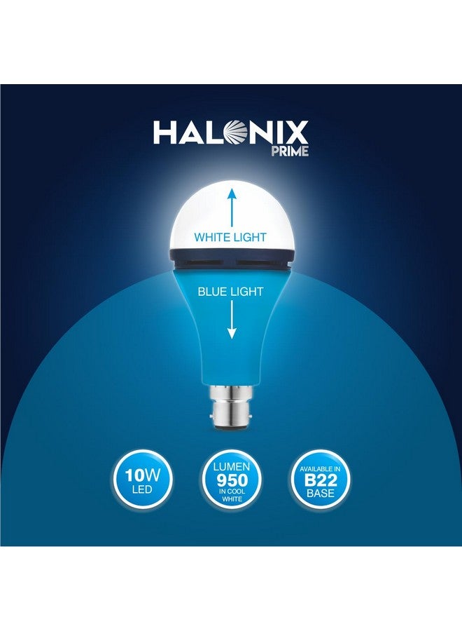 Halonix مصباح هالونيكس LED 10 واط بتقنية الإضاءة العلوية والسفلية باللونين الأبيض والأزرق | قم بتشغيل/إيقاف لتغيير اللون | مصباح LED زينة | اللون الأبيض والأزرق - Image 2