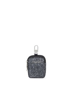 Baggallini Womens On The Go Mini Pouch Midnight Blossom Print Black Us  - Image 1