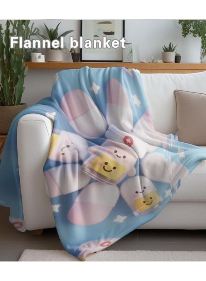 عام Wisdom Fairy (أحدث) بطانية رقيقة من الفانيلا (دافئة ومريحة، ومناسبة للنوم، واستخدام اللعبة، وإزالة الغبار والرمل) 150 سم * 200 سم - 75 - Image 4