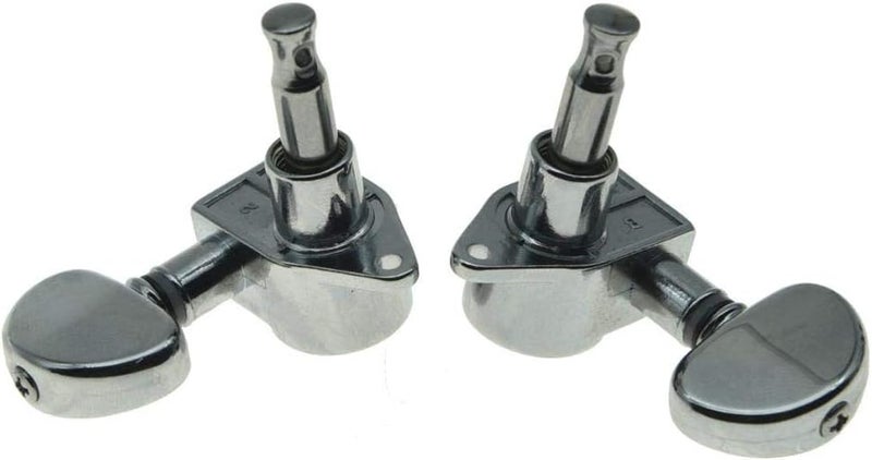 WILKINSON 3x3 ROTO Style Full Size Sealed Guitar Tuners Tuning Keys Pegs Guitar Machine Heads Fits USA Les Paul or Acoustic Guitars Chrome - Image 5