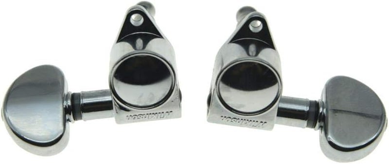 WILKINSON 3x3 ROTO Style Full Size Sealed Guitar Tuners Tuning Keys Pegs Guitar Machine Heads Fits USA Les Paul or Acoustic Guitars Chrome - Image 3