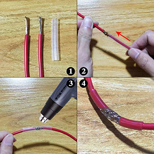 XHF 1/8 Inch 3:1 Waterproof Clear Heat Shrink Tubing Marine Grade Wire Cable Adhesive Lined Tube Insulation Seal Against Moisture Corrosion and Air Leakage, 20 Ft - Image 5