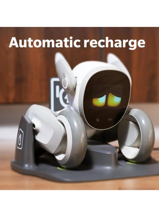 Smart Robot Pet Dog ChatGPT-4o Smart AI-Powered Companion Voice & Gesture Control, Real-Time Interaction Robotics Toys for Kids, Home Monitoring (Includes Charging Dock) - view 4