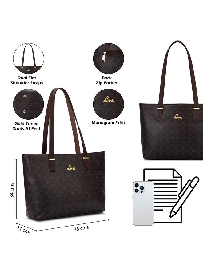 Lavie Women's Mabel Solid Tote Handbag for Women | Tote Bag For Work | Ladies purse | Stylish Shoulder Bag | Gift For Ladies - Image 3