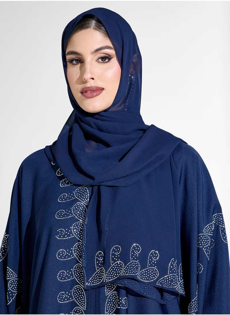 Khizana Embellished Abaya With Sheila