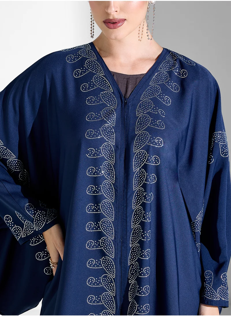 Khizana Embellished Abaya With Sheila