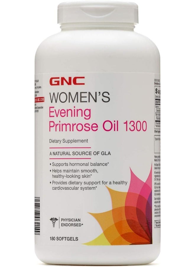 GNC Women'S Evening Primrose Oil 1300 Supplement Softgels - Image 1