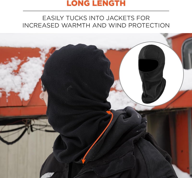 Ergodyne Zippered Balaclava Face Mask Includes Bump Cap Insert Ergodyne NFerno 6893ZIBlack - Image 5