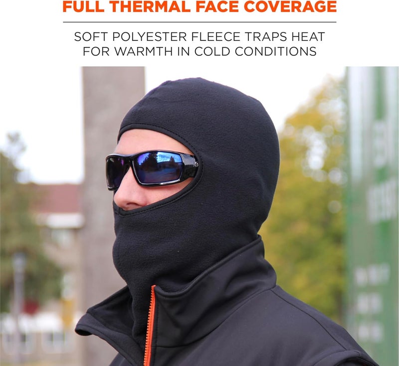 Ergodyne Zippered Balaclava Face Mask Includes Bump Cap Insert Ergodyne NFerno 6893ZIBlack - Image 3