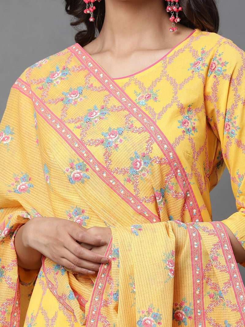 Aurelia Women Solar Power Floral Printed Cotton Mulmul Stole - Image 4