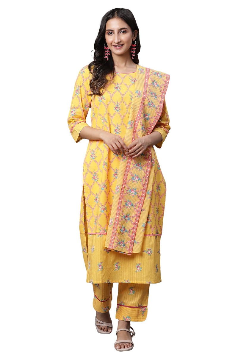 Aurelia Women Solar Power Floral Printed Cotton Mulmul Stole - Image 1
