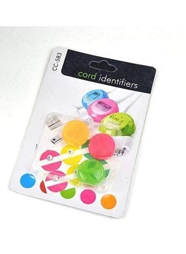 CONNECTWIDE STORE77 Cord Identifiers, Cord and Cable Management for Home and Office, 5 Count, Bright Colors Size;(0.5 * 1.5 * 1.5 cm)  - Image 4