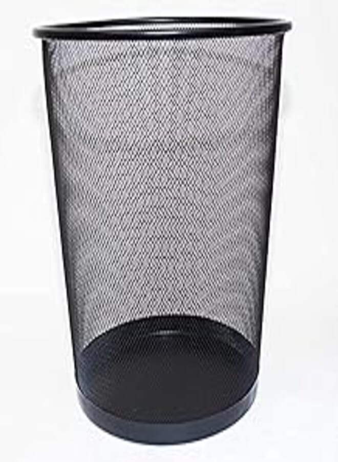 Office trash bin Metal, Black - 35X29 cm