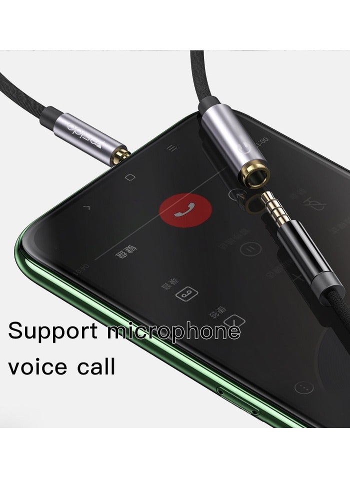 Yesido YAU26 Audio Extended Cable 3.5mm AUX Audio Cable Black - Image 4