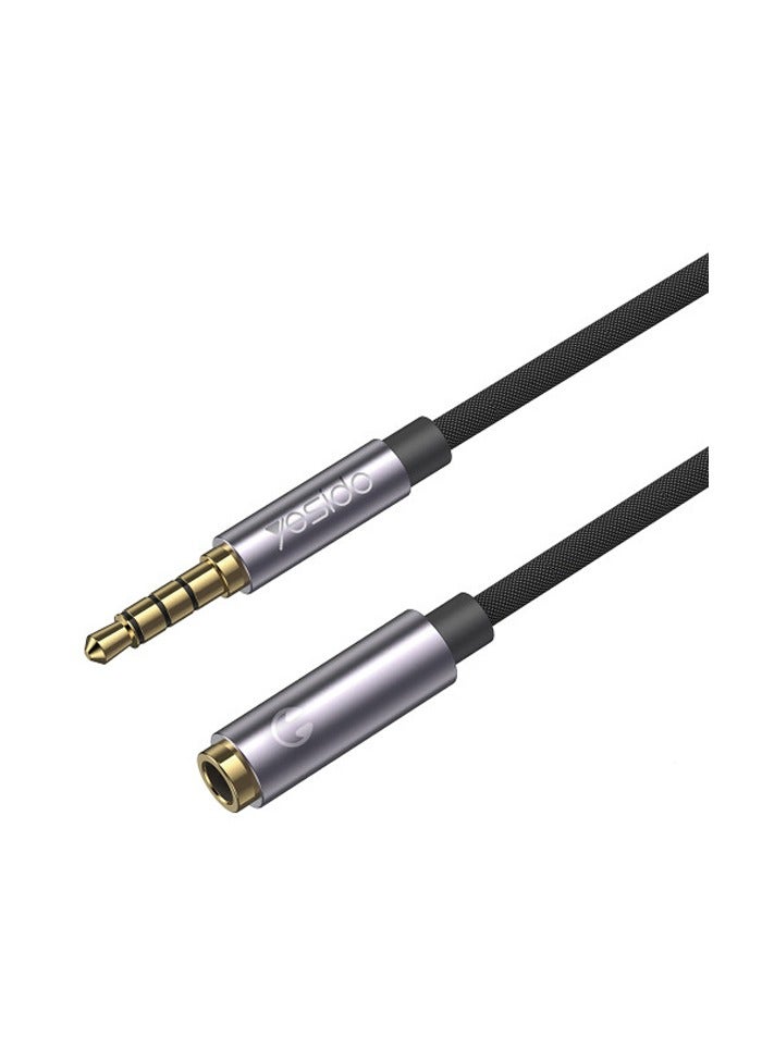Yesido YAU26 Audio Extended Cable 3.5mm AUX Audio Cable Black - Image 1