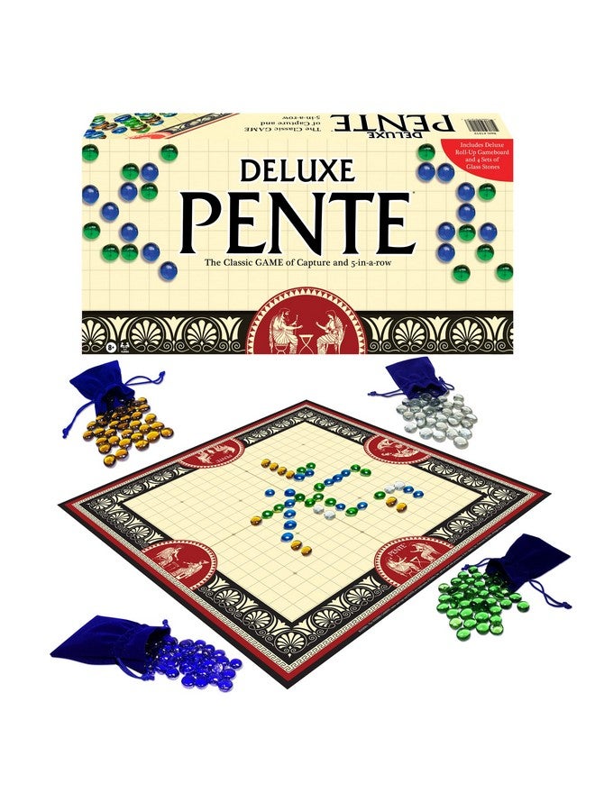 Winning Moves Deluxe Pente, by Winning Moves Games USA, Family Strategy Game of Capture Stones for 2 to 4 Players, Ages 8+ - Image 1