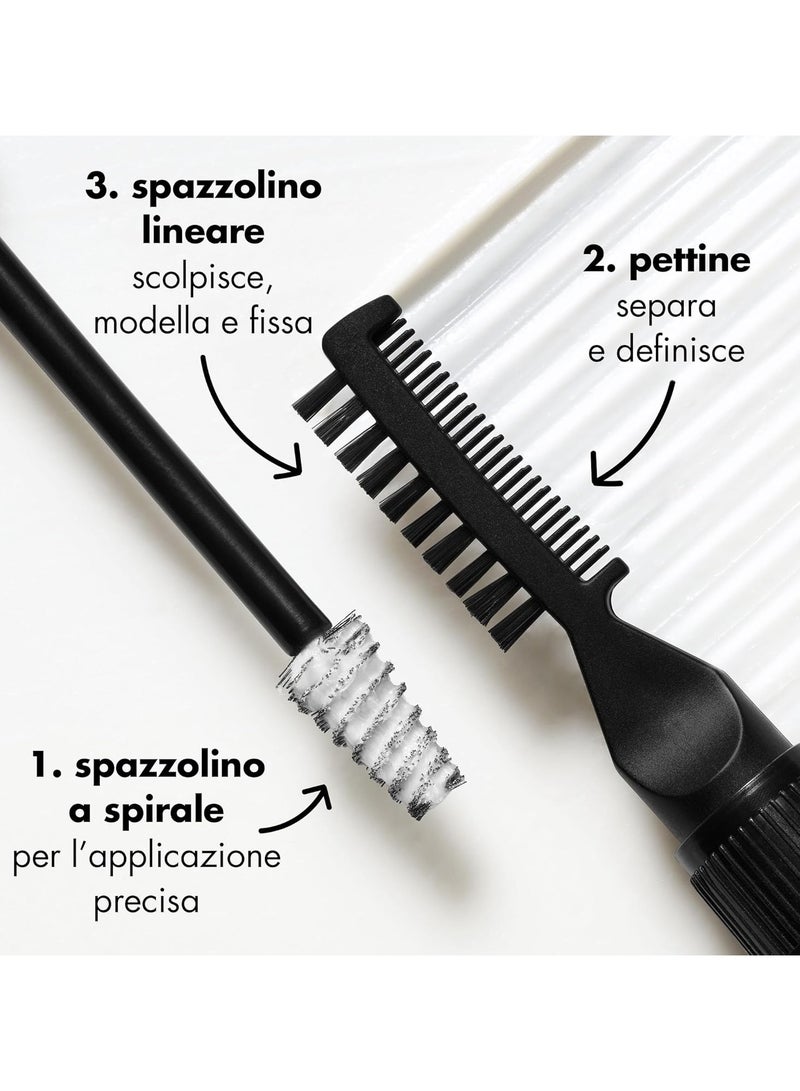 إلف جل تصفيح الحواجب، تثبيت قوي، شفاف، تجفيف، منحوتات وأمشاط مقاومة للماء، مظهر نباتي، لم يتم الإساءة إلى الحيوانات لتصنيعه. - Image 2