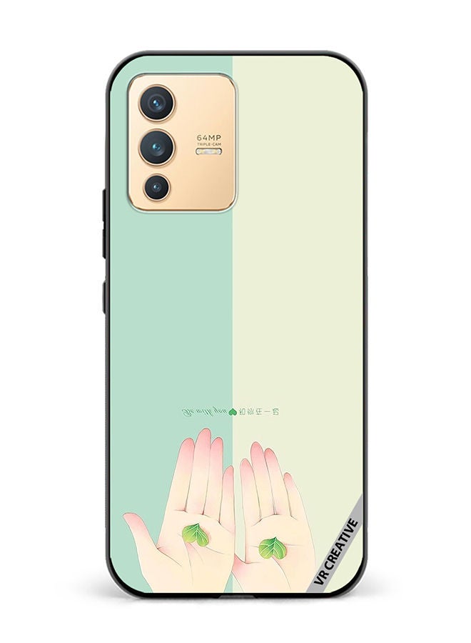 VR CREATIVE غطاء حماية لهاتف فيفو V23 5G بتصميم كن معك متعدد الألوان - Image 1