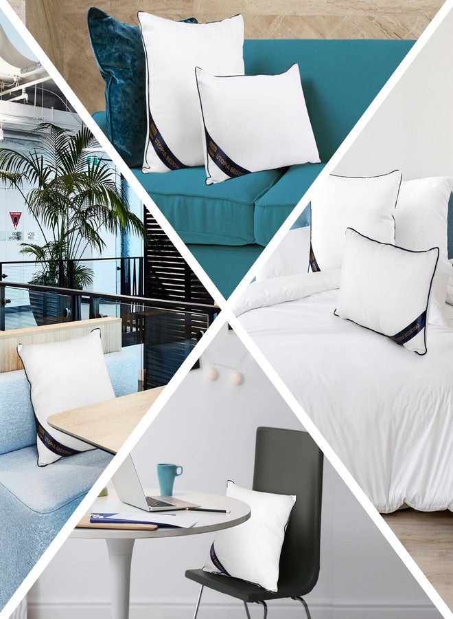 Utopia Bedding Throw Pillow Inserts (Pack of 2, White), 22 x 22 Inches Decorative Indoor Pillows for Sofa, Bed, Couch, Cushion Sham Stuffer - Image 5