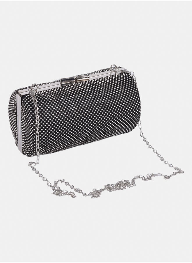 Mr.joe - A glitter soiree clutch 411207 (Black) - Image 1