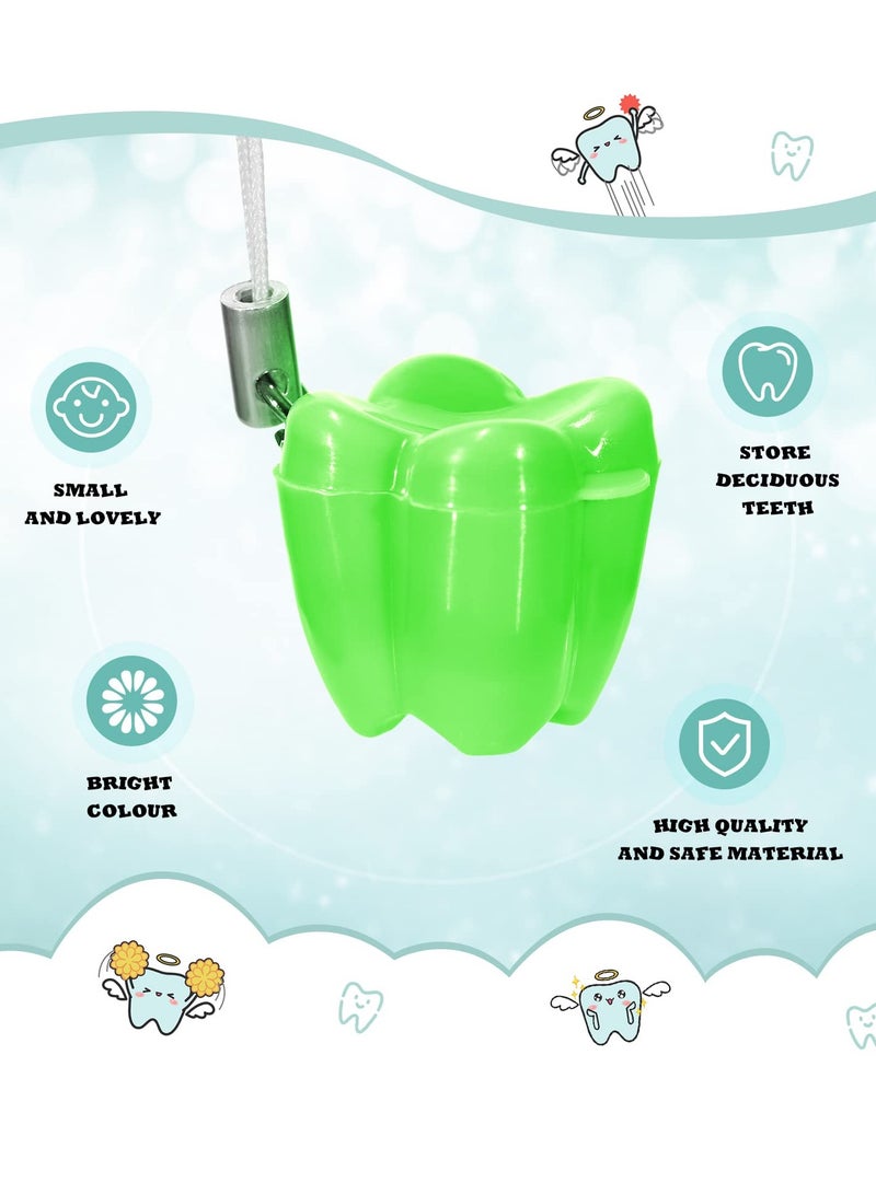 KASTWAVE 30 Pcs Lost Teeth Saver Necklace Organizer for Lost Teeth, Lovely Baby Milk Tooth Fairy Storage Box, Children Teeth Save Box for Lost Teeth Storage Box, Children's Day Gifts - Image 5