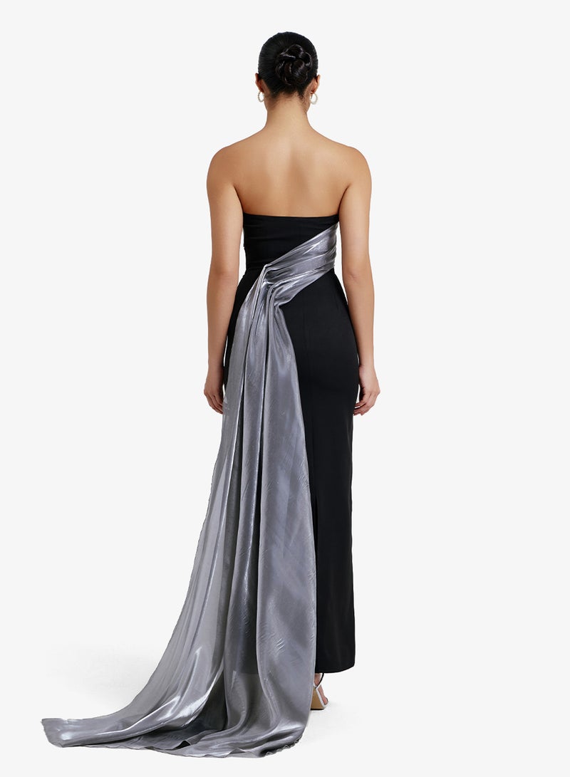 CHASE Off Houlder Draped Maxi Dress - Image 2