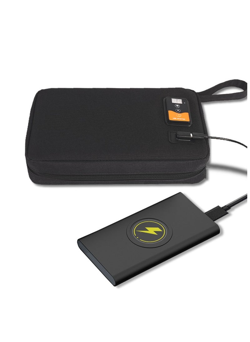 جنرال مسخن مرطبات للأطفال مع شاشة رقمية، محمول بنظام USB، حقيبة تدفئة تحكم بدرجة الحرارة للأطفال، درجة حرارة التدفئة القابلة للتعديل للاستخدام داخل السيارة، المنزل، والسفر.  - Image 1