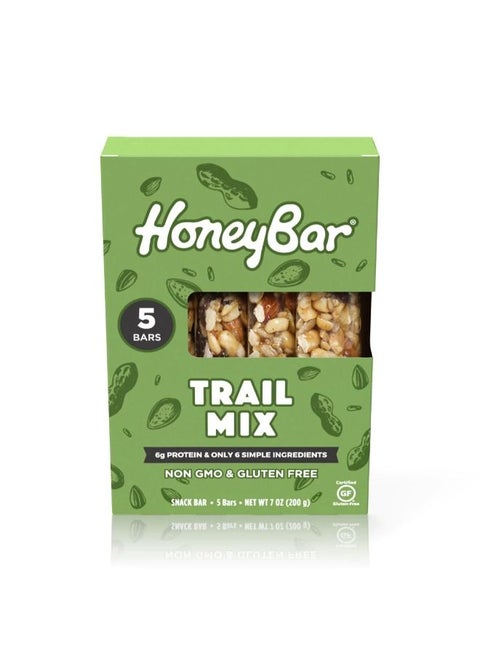 Nuts Honey Trailmix 40g X 5counts with 7g of Protein and Gluteen Free Low Sodium Vegetarian Source of Fiber and Low Saturated Fat