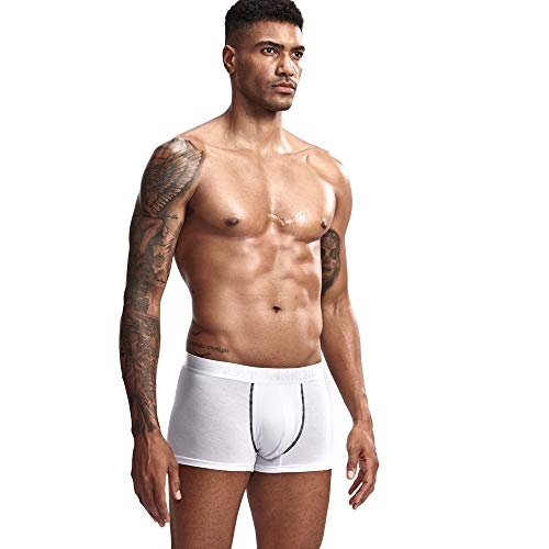 JOCKMAIL Men Underwear Boxer Shorts Modal Men Underwear Health Care Trunks Boxer Briefs White - Image 4