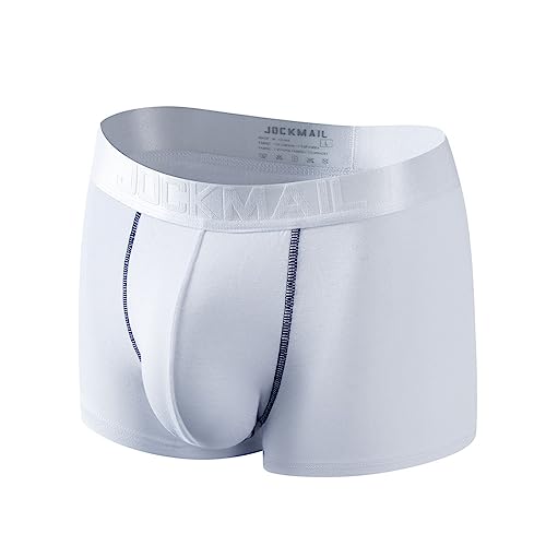 JOCKMAIL Men Underwear Boxer Shorts Modal Men Underwear Health Care Trunks Boxer Briefs White - Image 2