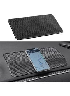Anti-Slip Car Dash Sticky Pad Car Dashboard Mat 27 * 15 cm Sticky Gripping Pad Removable and Traceless Mounting Pad for Cell Phone, Sunglasses, Keys, Coins