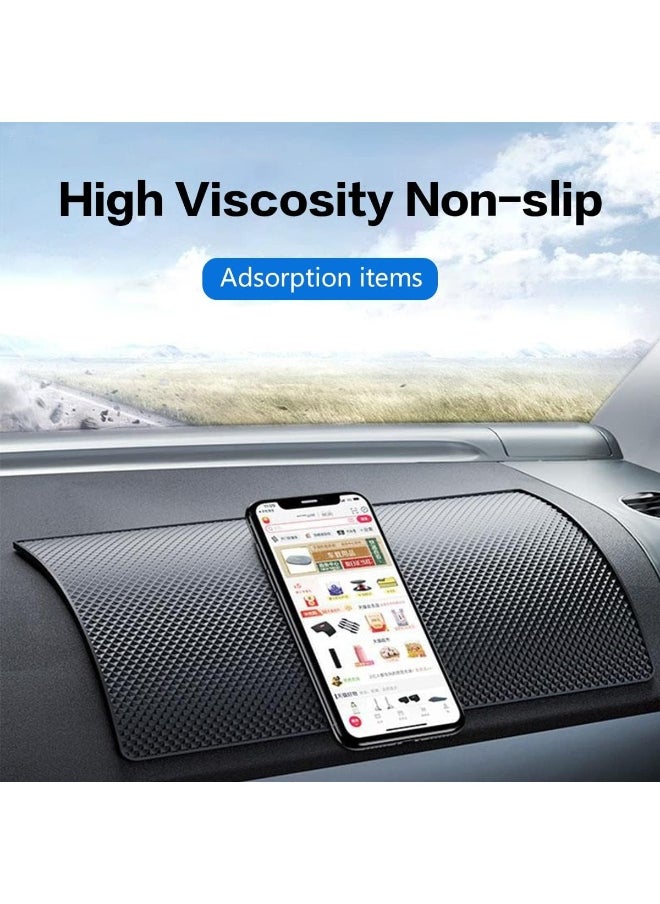 ECVV - Anti-Slip Car Dash Sticky Pad Car Dashboard Mat 27 * 15 cm Sticky Gripping Pad Removable and Traceless Mounting Pad for Cell Phone, Sunglasses, Keys, Coins - Image 1
