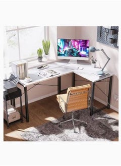 AGD L Shaped Desk Computer Corner Desk Home Office Writing Workstation  - Image 5