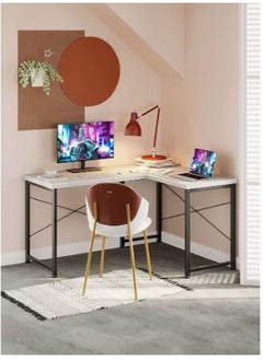 AGD L Shaped Desk Computer Corner Desk Home Office Writing Workstation  - Image 2