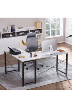 AGD L Shaped Desk Computer Corner Desk Home Office Writing Workstation  - Image 3