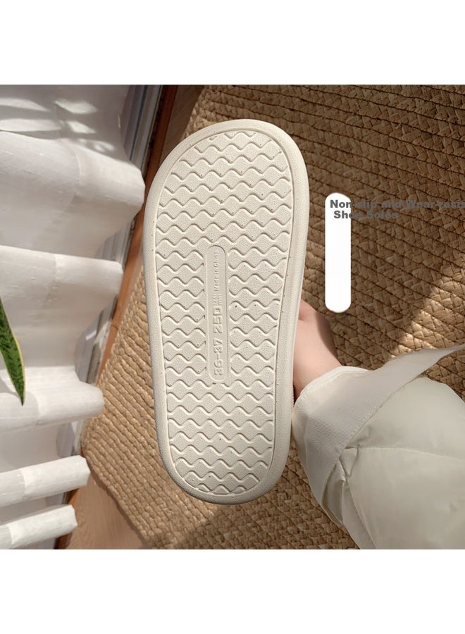 Xixitiao Full-cover Snow Nini Cotton Shoes Indoor Comfortable Anti-slip Soft Bottom Snow Boots Cotton Shoes Women Yellow Size 36-37 - Image 3
